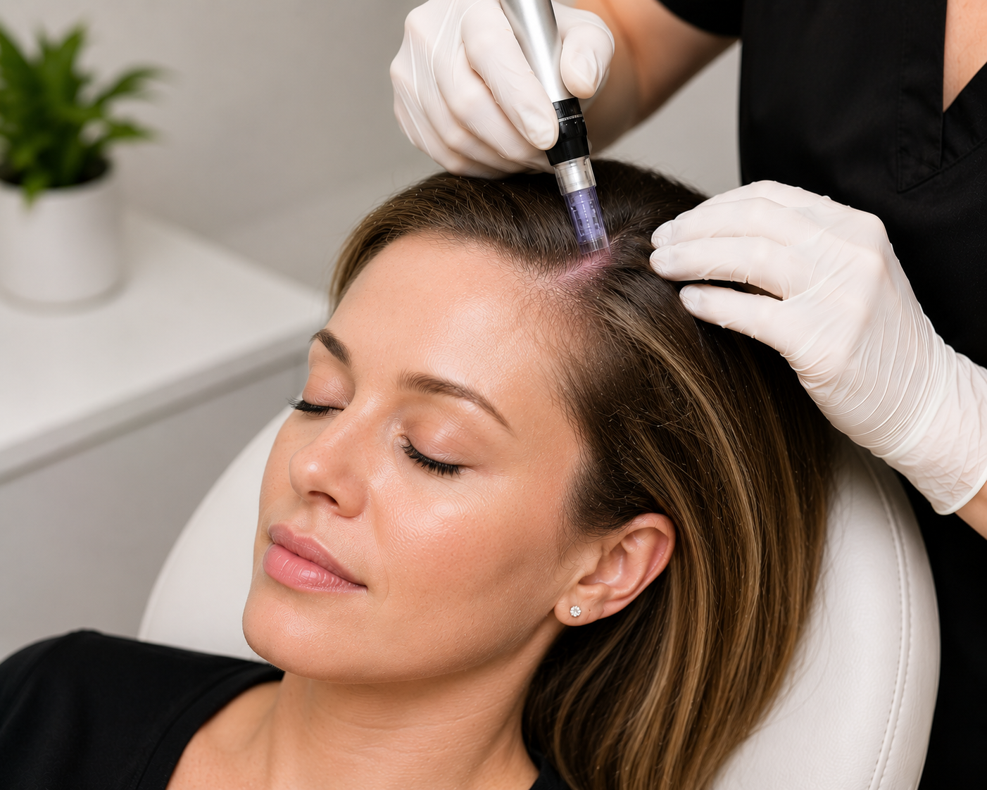 Hair micro-needling